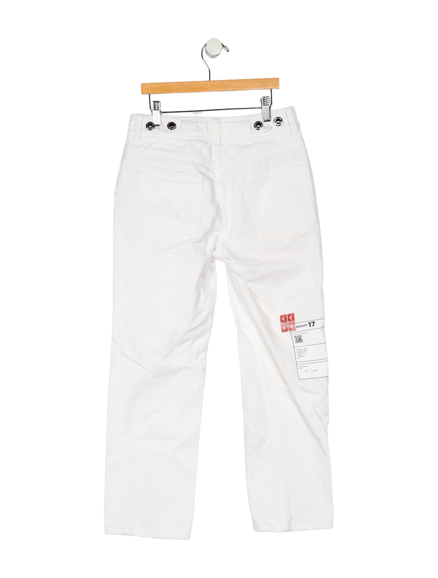 Burberry Mid-Rise Straight Leg Jeans